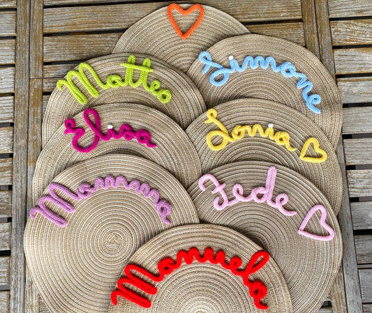 Tovaglietta Personalizzata Con Nome